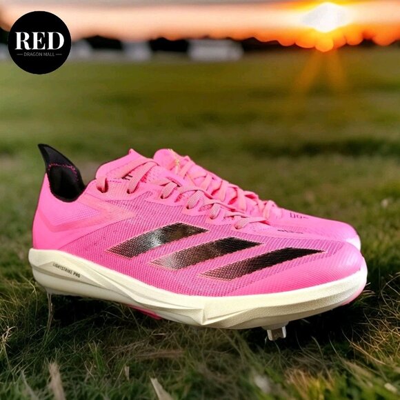 Adidas Adizero Electric+ TPU Baseball Cleats Lucid Pink IF8485 - Men\'s Size 9 main image 7